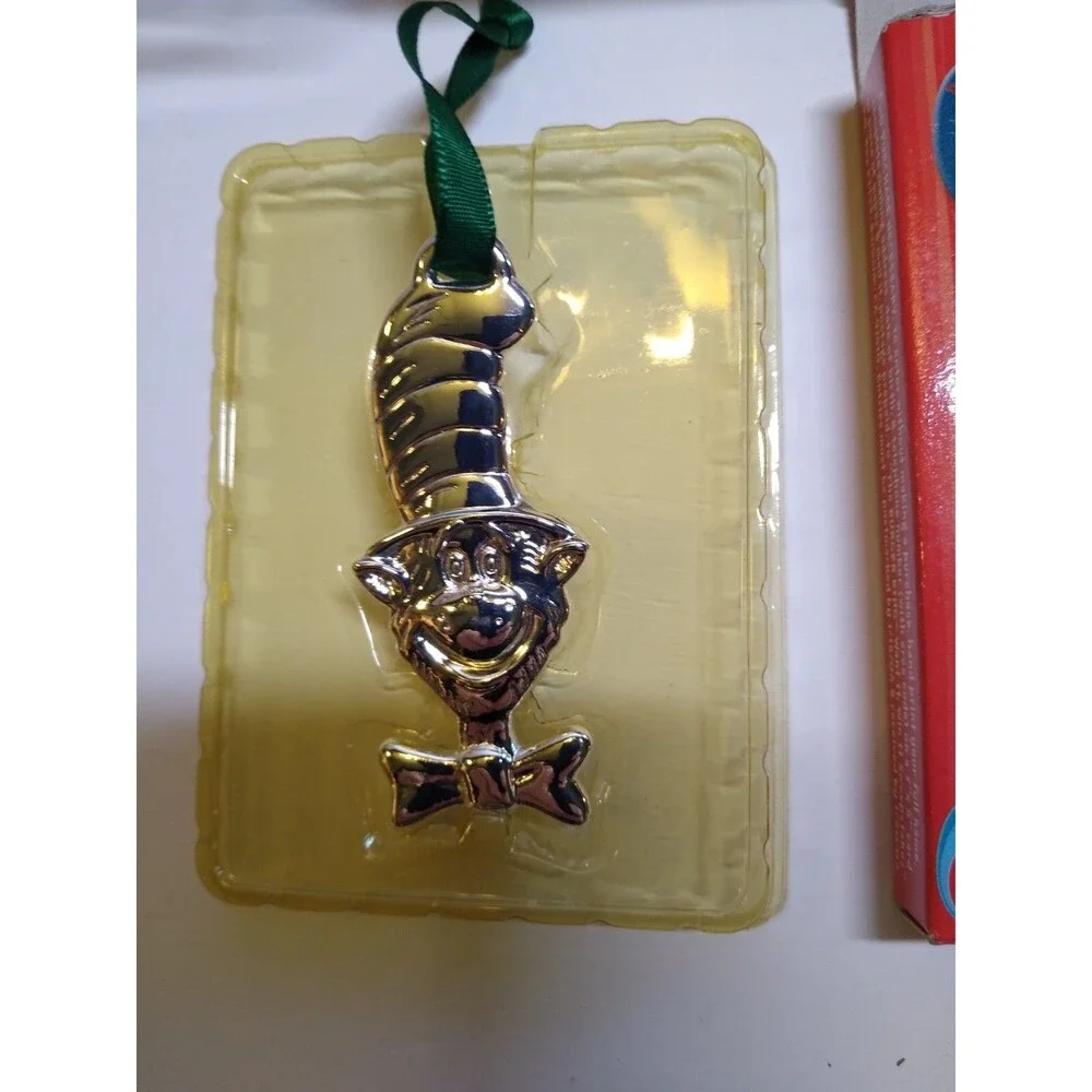 4 Vintage Christmas Ornaments The Saturday Evening Post Cat In The Hat Coca-Cola